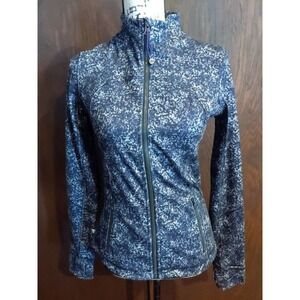 Lululemon 6 Forme Warm Up Jacket Rocky Road Black Mint Purple Full Zip Pockets